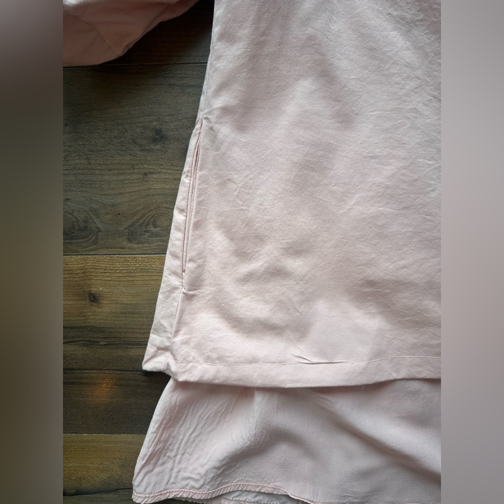 Mable Pink Puff Sleeve Blouse Babydoll Cotton Statement Top S - Picture 2 of 7